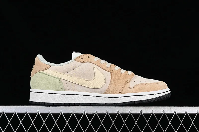 All Categories Air Jordan Jordan Series Basketball Shoes Air Jordan 1 Low Travis Scott x Air Jordan 1 Low OG AJ1 Joe 1 Reversed Overhook Joint Style Casual Sports Basketball Shoes DM7866-688